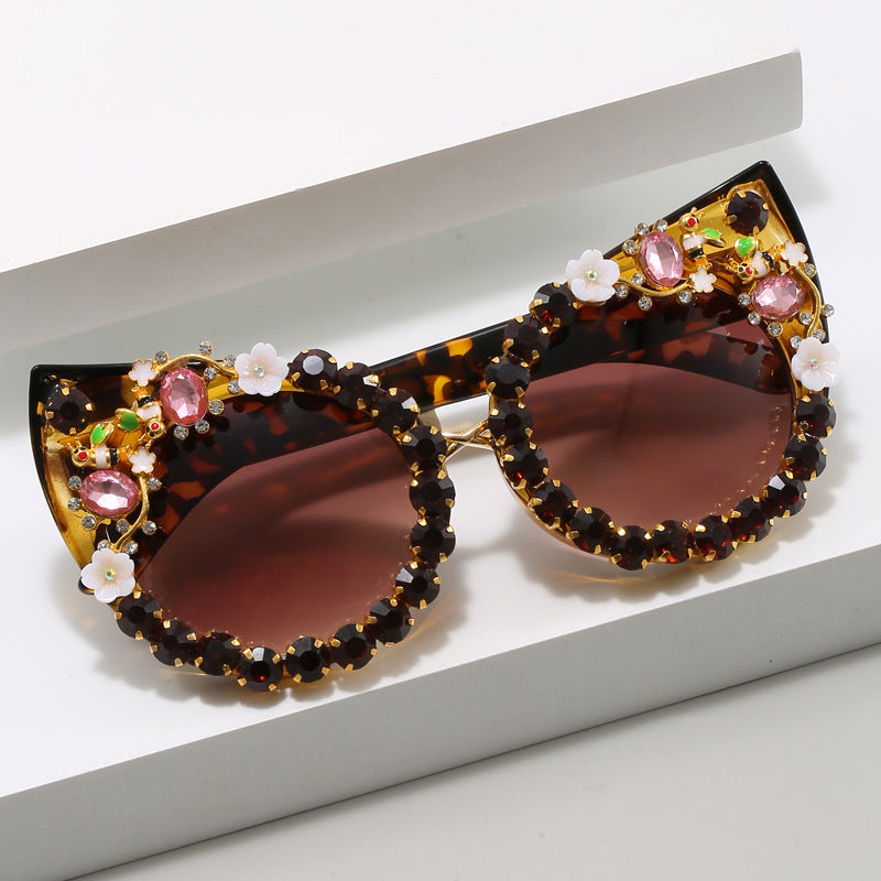 Women's Heart-shaped Sunglasses with Sparkling Accents Kalsten