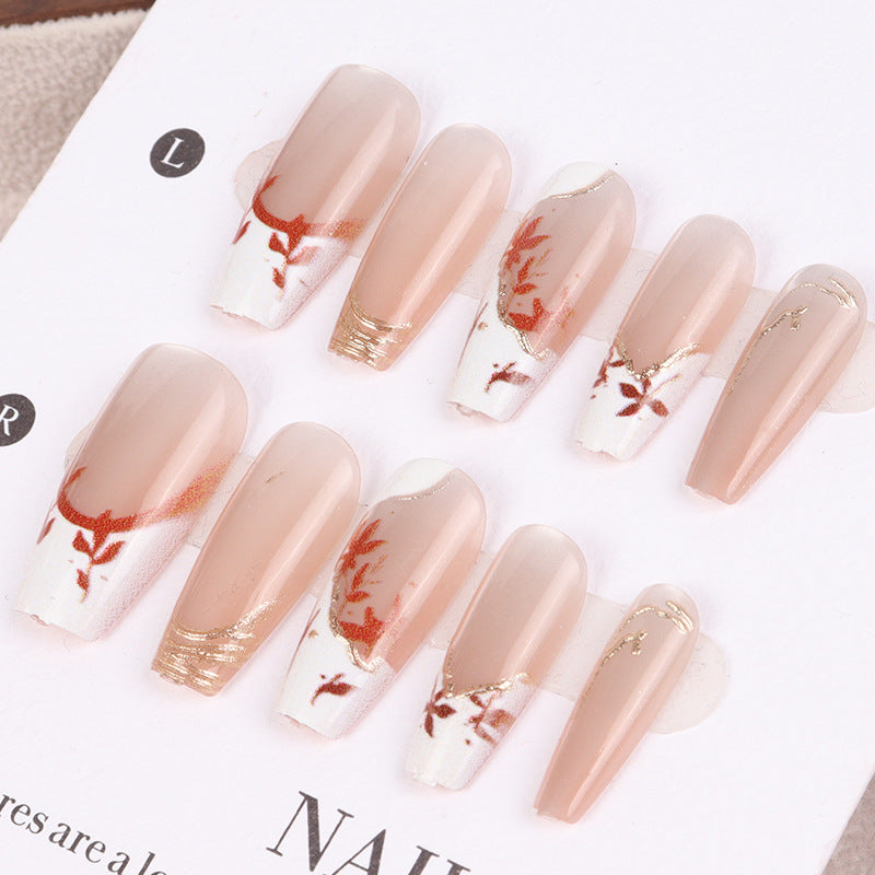 Artistic Floral Press-On Nail Set 1790727178