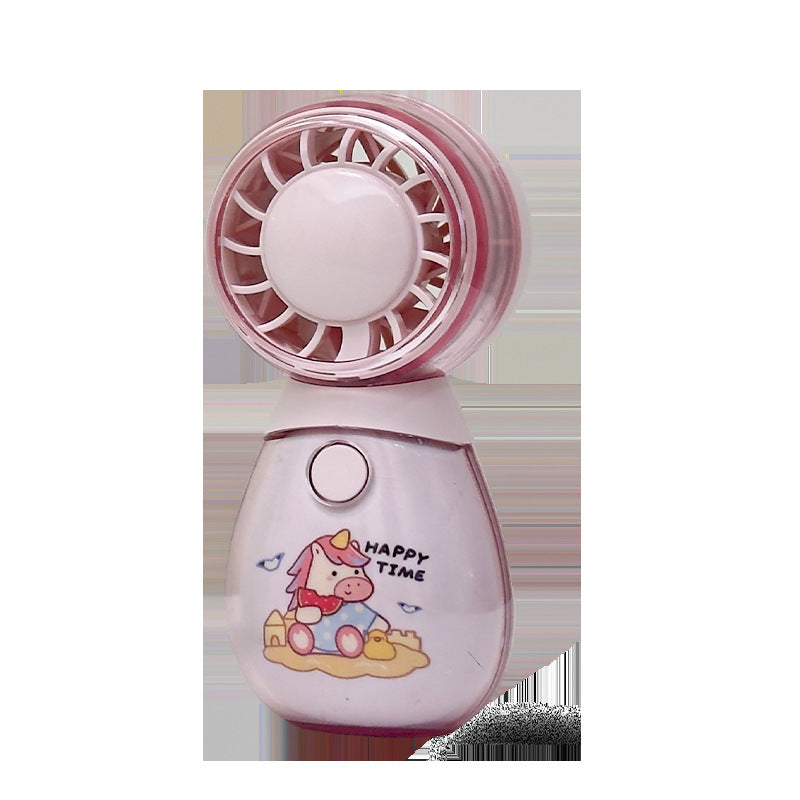 Ladies Portable Hand Fan with Funny Cat Design Kalsten