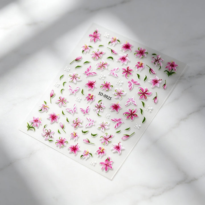 Floral Decorative Nail Art Stickers