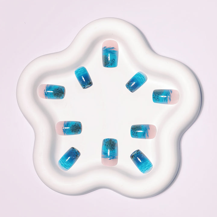 Underwater Jellyfish Nail Art Kalsten