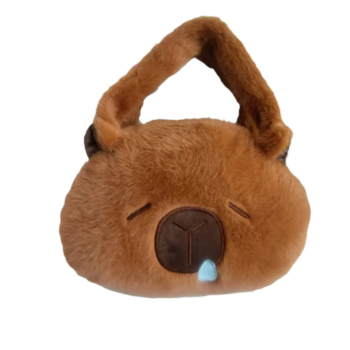 Plush Shoulder Bag with Cute Animal Motif Kalsten