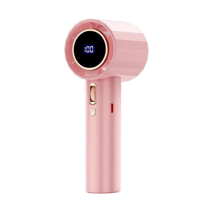 Women's Portable High-Performance Hand Fan with Digital Temperature Display Kalsten