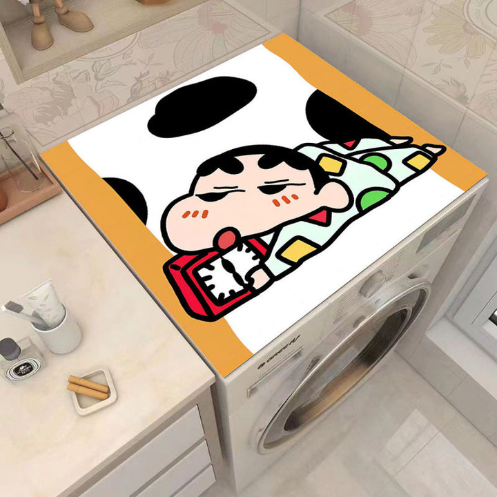 Cartoon Character-Themed Washing Machine Mat
