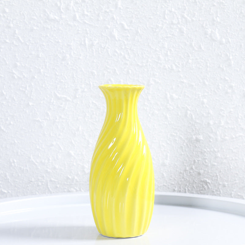 Decorative Spiral Ceramic Flower Vase Kalsten