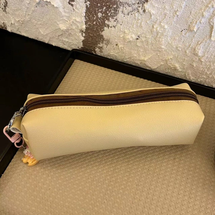 Premium Textured Leather Pencil Case