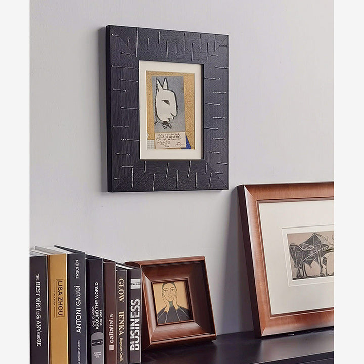 Artistic Framed Rabbit Illustration