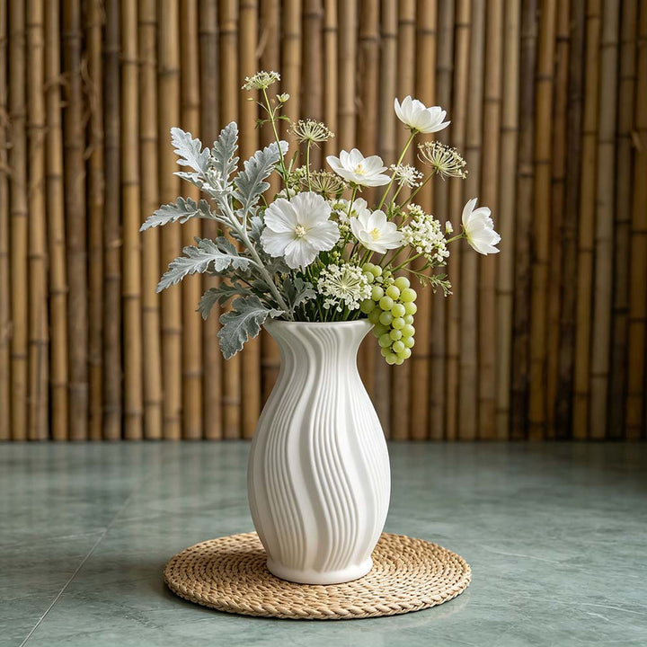 Elegant Textured Decorative Vase Kalsten