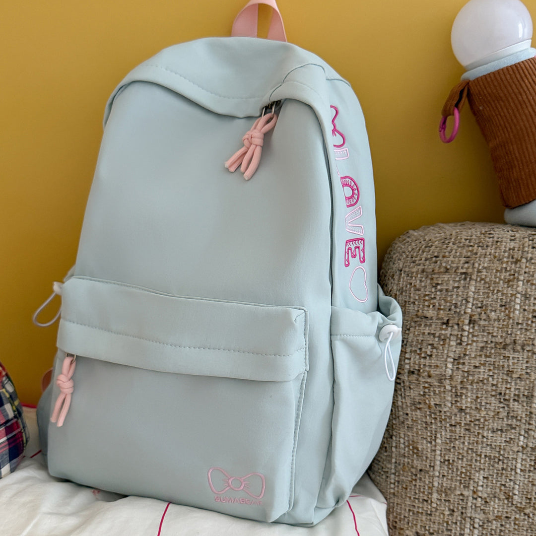 Playful Graphic Embellished Backpack Kalsten