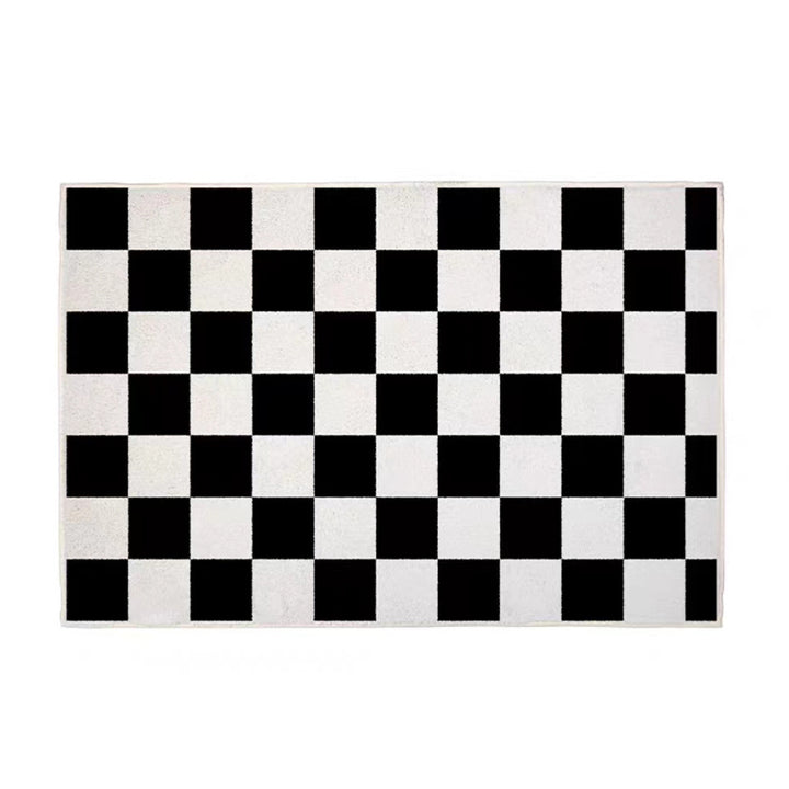 Stylish Checkered Bath Mat Kalsten