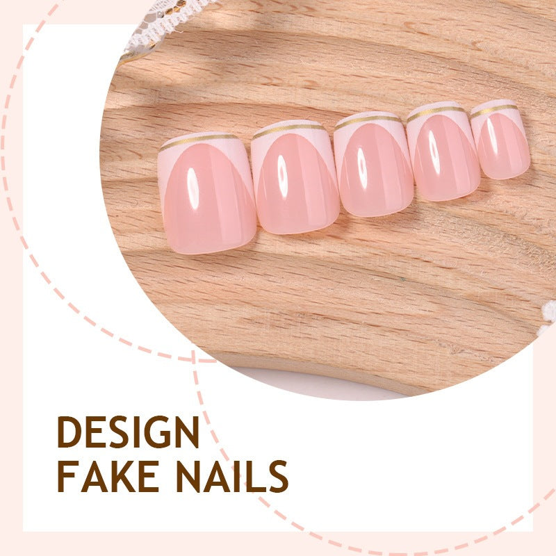 Artificial nail set with elegant lace design Kalsten