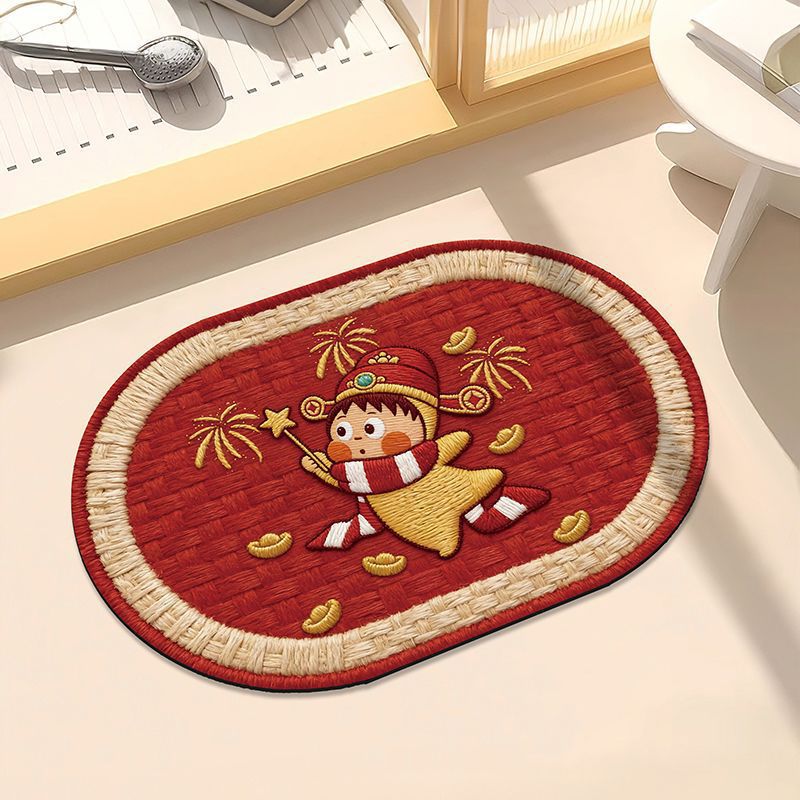 Whimsical Moon and Star Decorative Bath Mat