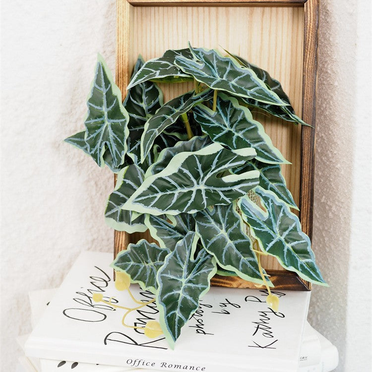 Rustic Wall-Mounted Faux Plant Arrangement