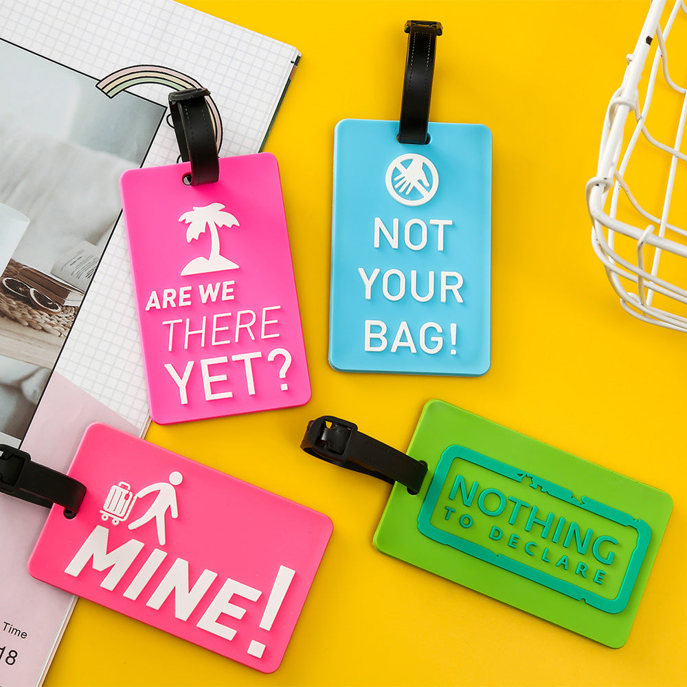 Unisex Luggage Tag with Motivating Holiday Message Kalsten