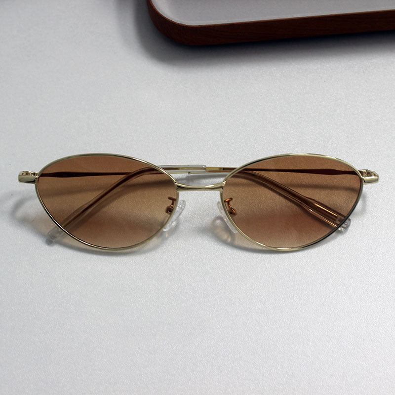 Fashionable Rectangular Glasses with Fine Metal Frame Kalsten