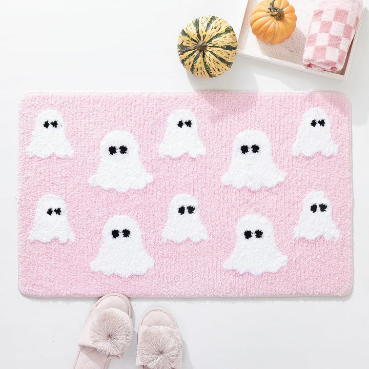 Ghost-Themed Plush Bath Mat Kalsten