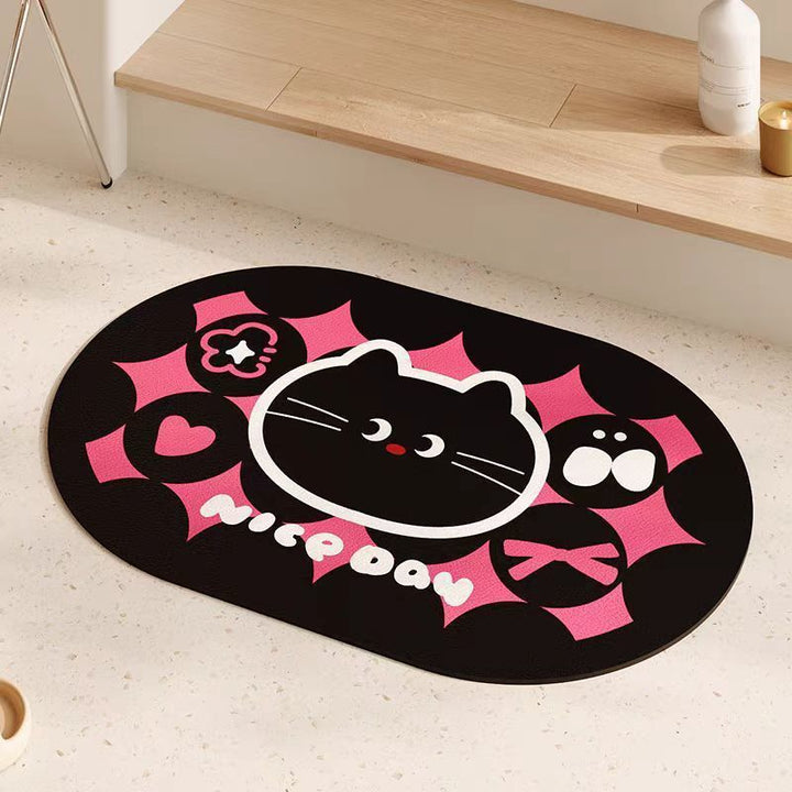 Cartoon-Themed Plush Area Rug