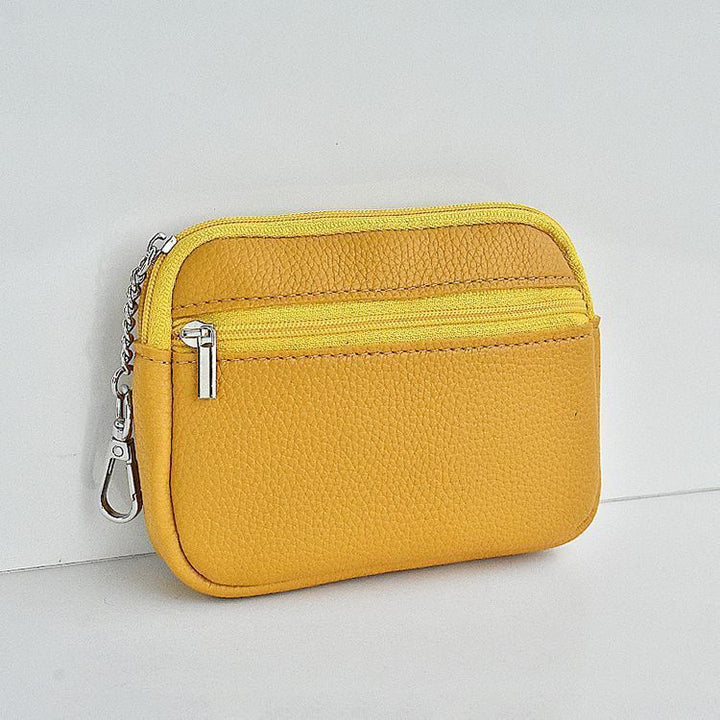 Compact Leather Zippered Card Wallet Kalsten