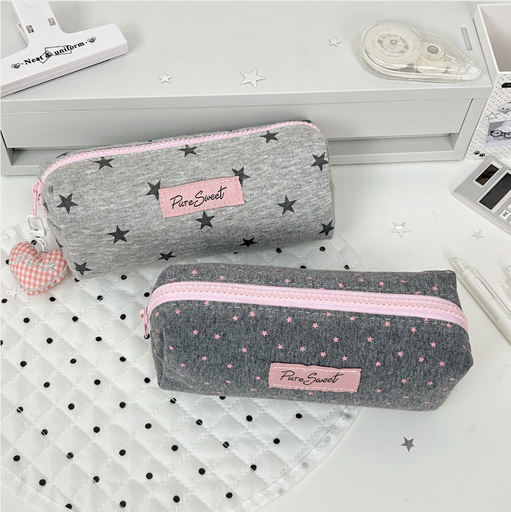 Stylish Star Print Pencil Pouch