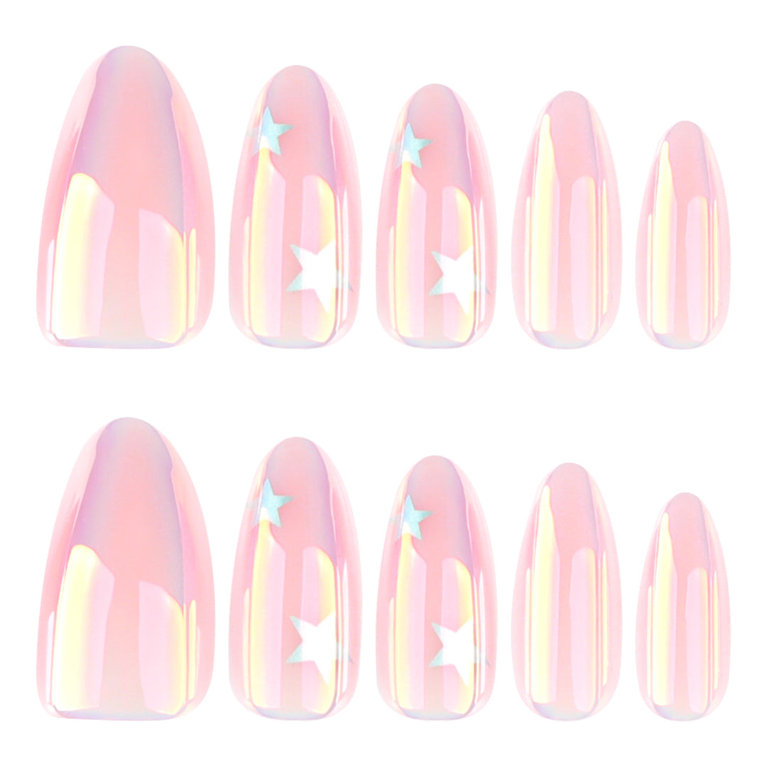 Artificial application nails with shimmering finish Kalsten