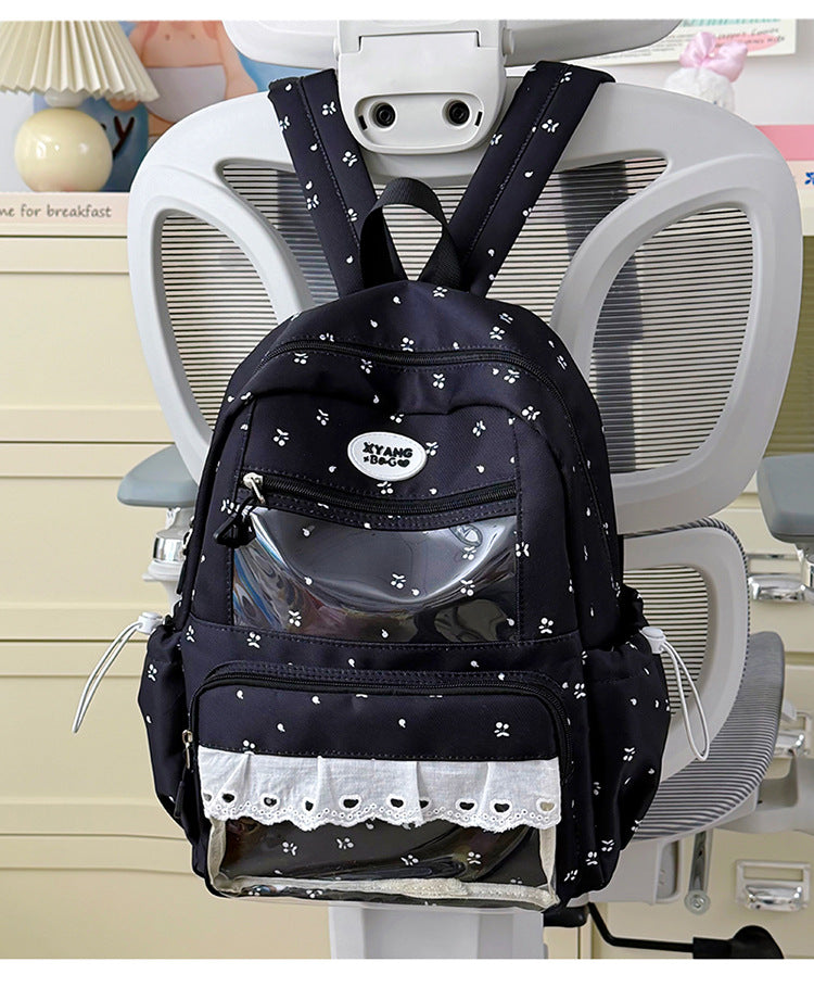 Playful Embroidered School Backpack Kalsten