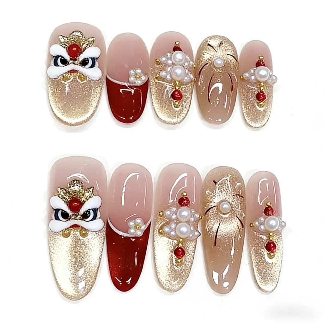 Decorative Themed Press-On Nail Set Kalsten