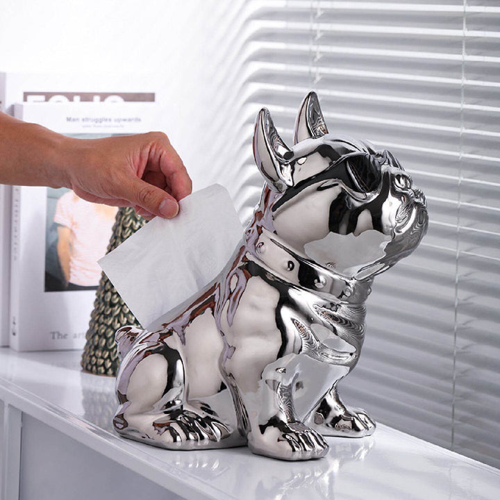 Decorative Dog Tissue Box Holder for Home