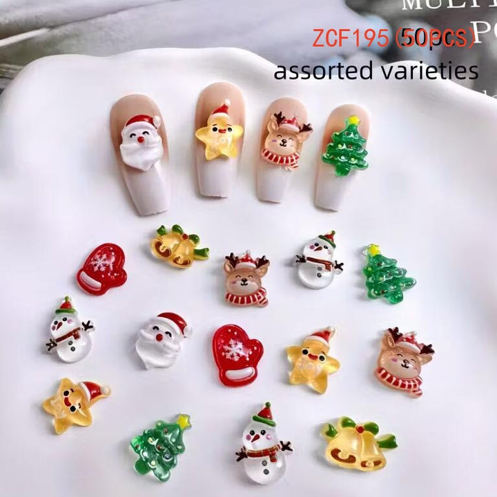 Festive Themed Nail Art Charms