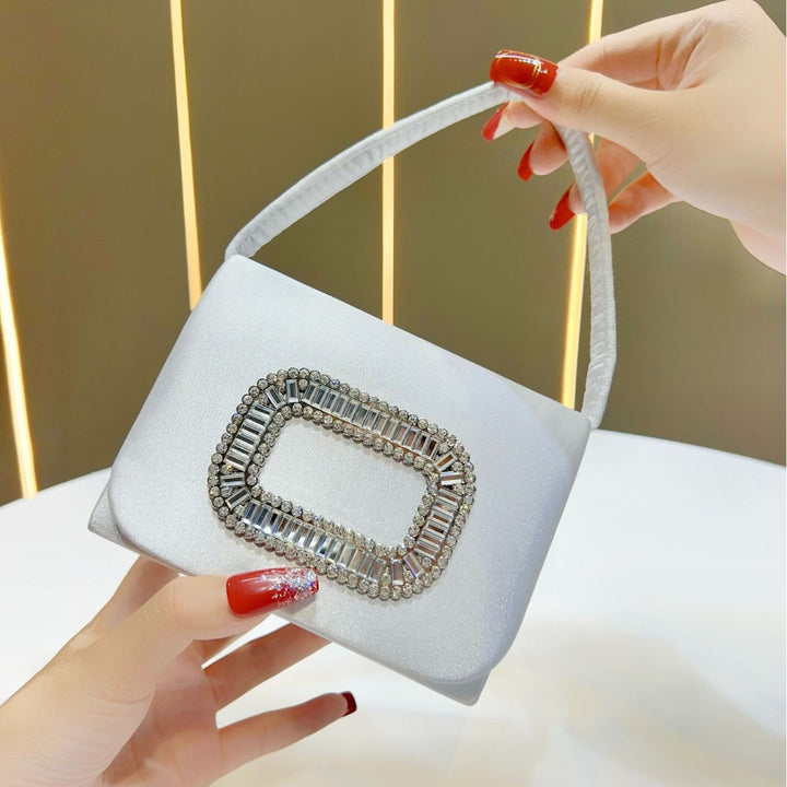 Vintage-Inspired Satin Evening Purse