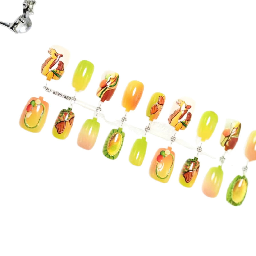 Artificial nails with fruit motifs Kalsten