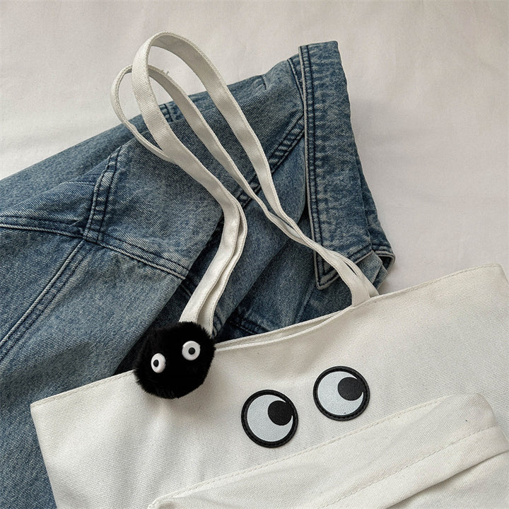 Fun Eye-Embellished Tote Bag