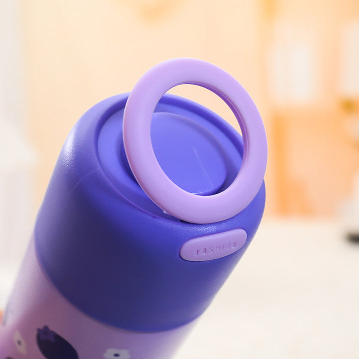Insulated Drink Bottle In Cheerful Blueberry Design Kalsten