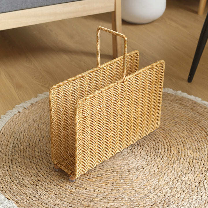 Unisex Handwoven Magazine Rack with Elegant Design Kalsten