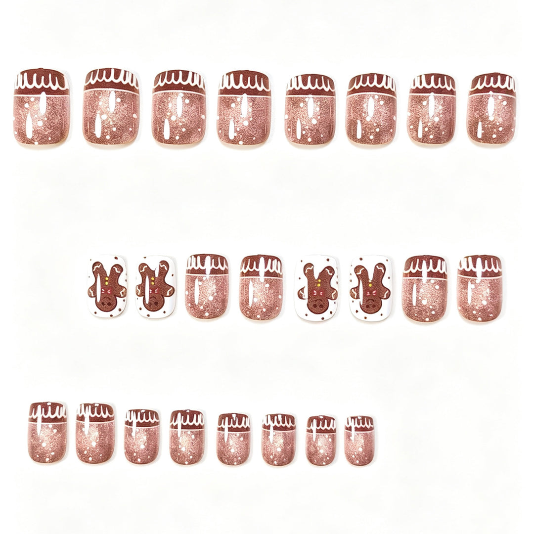 Gingerbread-Themed Nail Art Set Kalsten