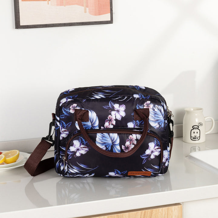 Floral Pattern Insulated Lunch Cooler