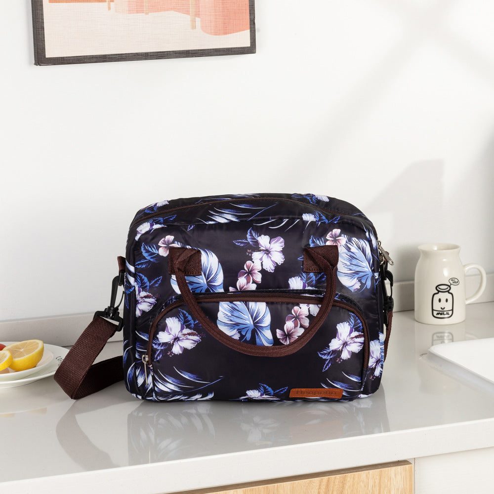 Insulated Leopard Print Food Carrier