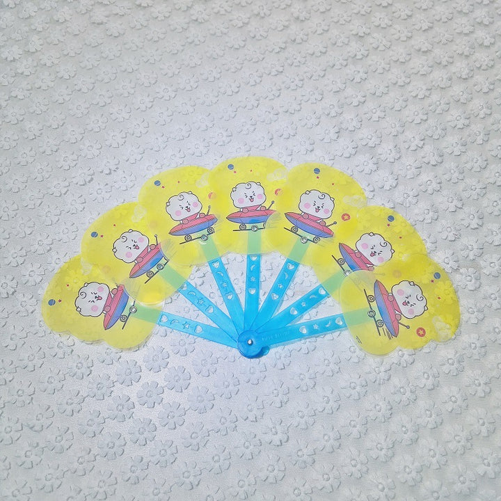 Ladies fan with colorful animal motifs Kalsten