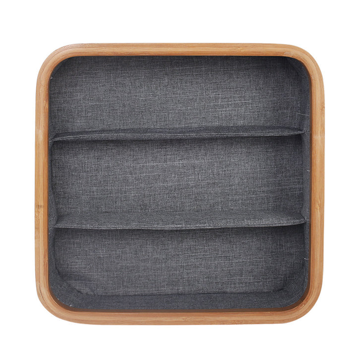 Multi-Sectional Bamboo Storage Tray Kalsten