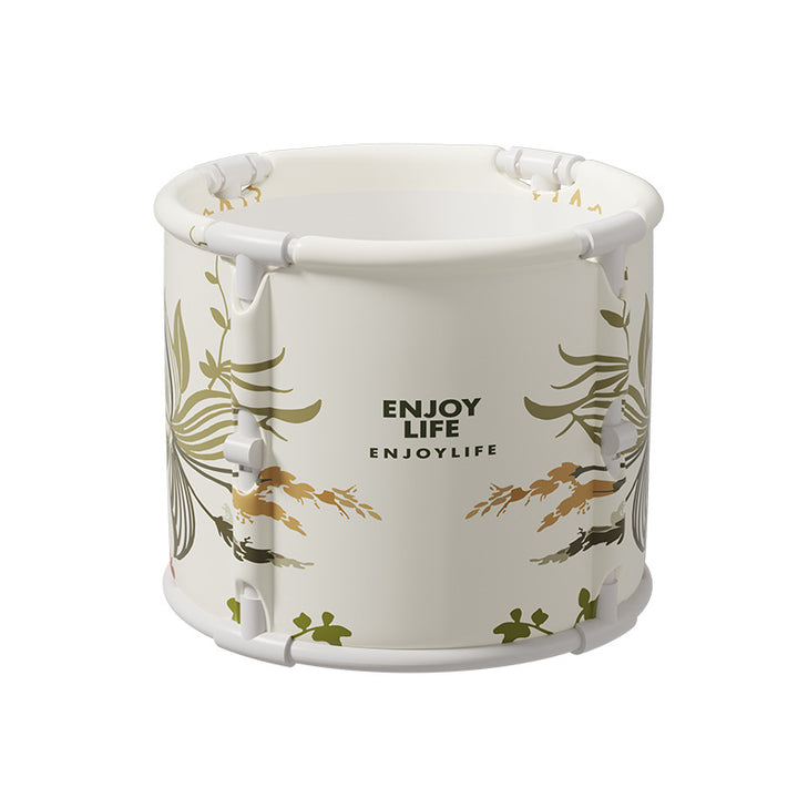 Ladies Foldable Storage Bucket with Playful Flower Design Kalsten