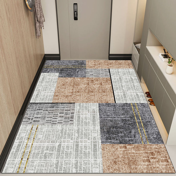 Geometric Pattern Entryway Rug