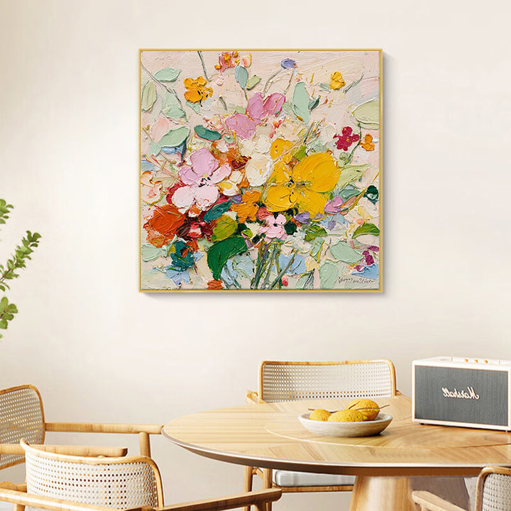 Vibrant Floral Canvas Artwork