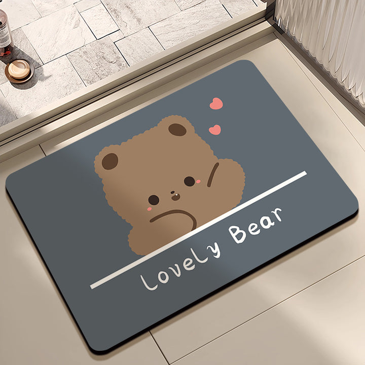 Adorable Bear-Themed Indoor Mat