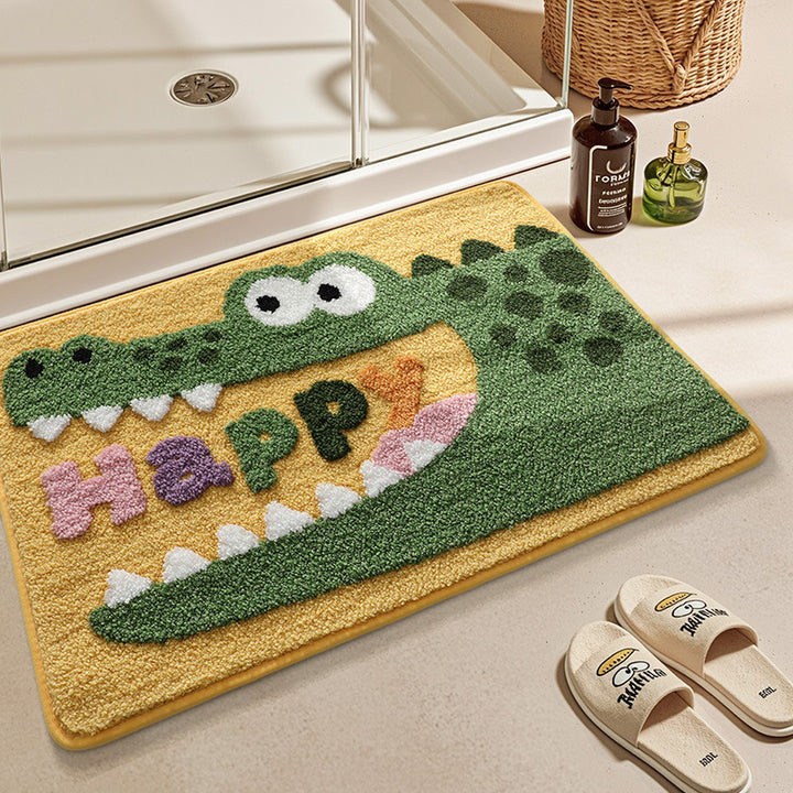 Turtle-Themed Plush Bath Mat Kalsten