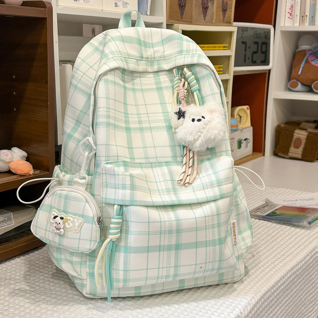 Playful Plaid Design School Backpack Kalsten
