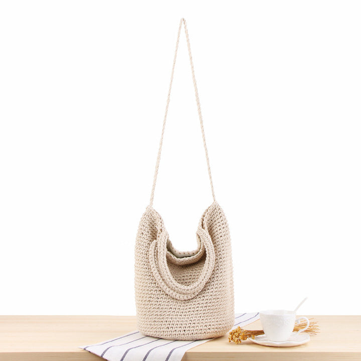 Hand-knotted tote bag with sophisticated design Kalsten
