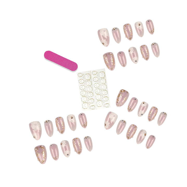 Premium Floral Design Press-On Nails