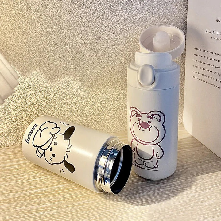 Ladies insulated drinking bottle with secure closure system and creative design Kalsten