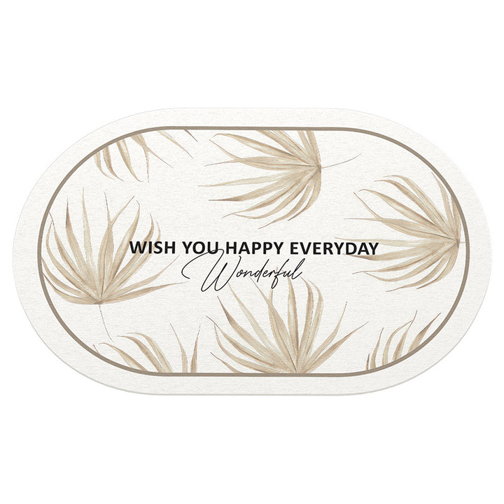 Inspirational Floral Bathroom Mat Kalsten
