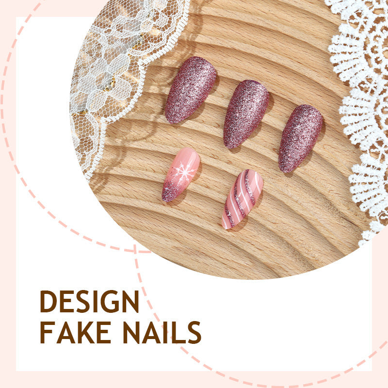 Creative Nail Art Set with Glitter and Ornament Decorations Kalsten