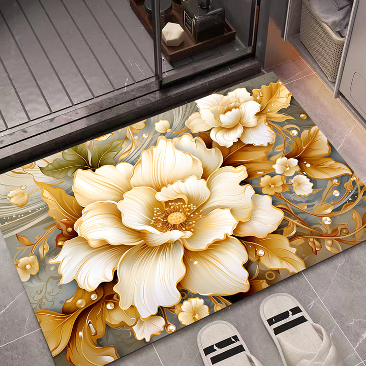 Floral Decorative Door Mat Kalsten
